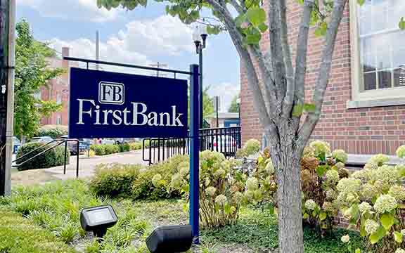 FirstBank sign outside of building