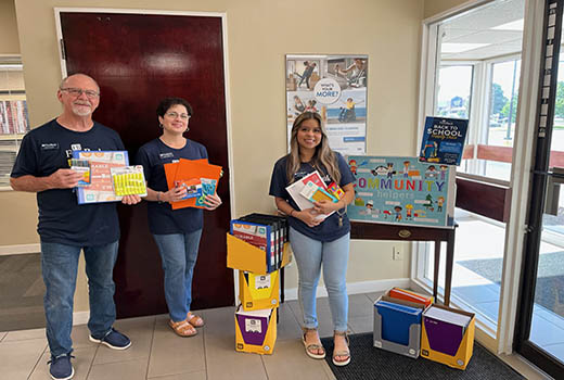 FirstBank Mortgage school supplies drive