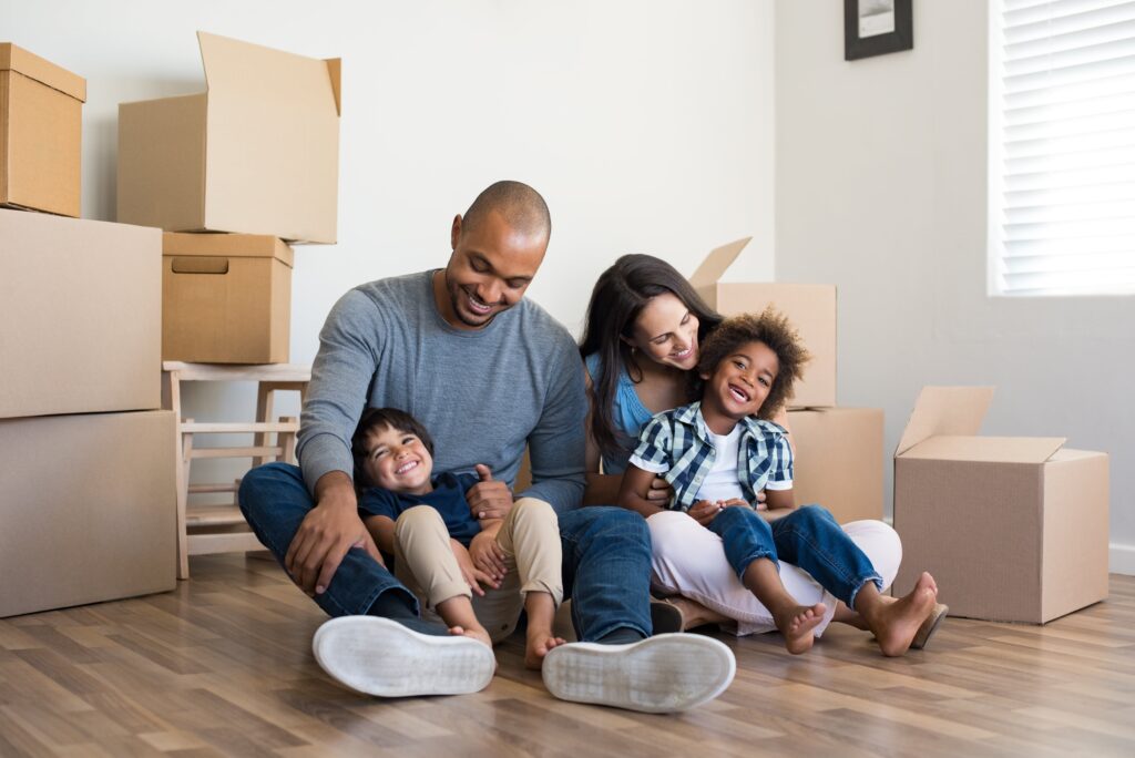 Family moving into new house