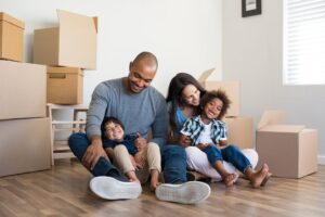 Family moving into new house